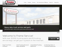 Tablet Screenshot of frameservice.com